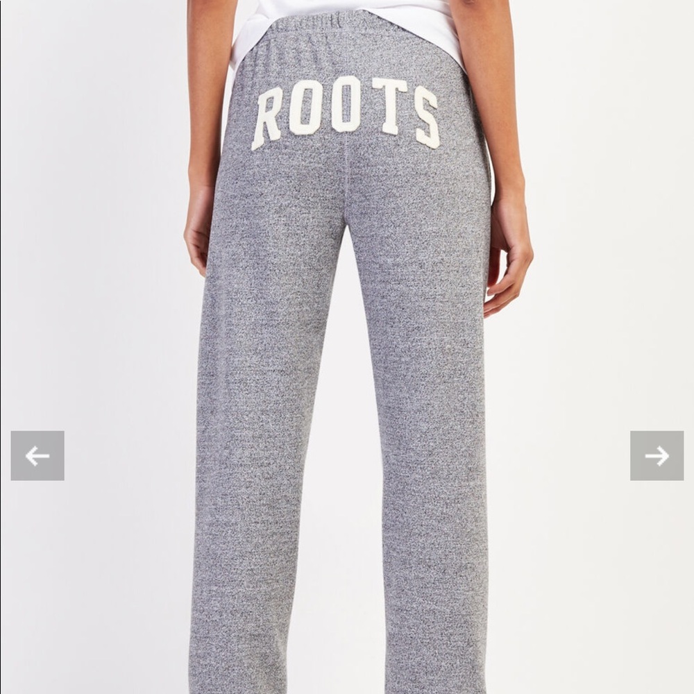 Roots womens boyfriend Sweat pant in RED